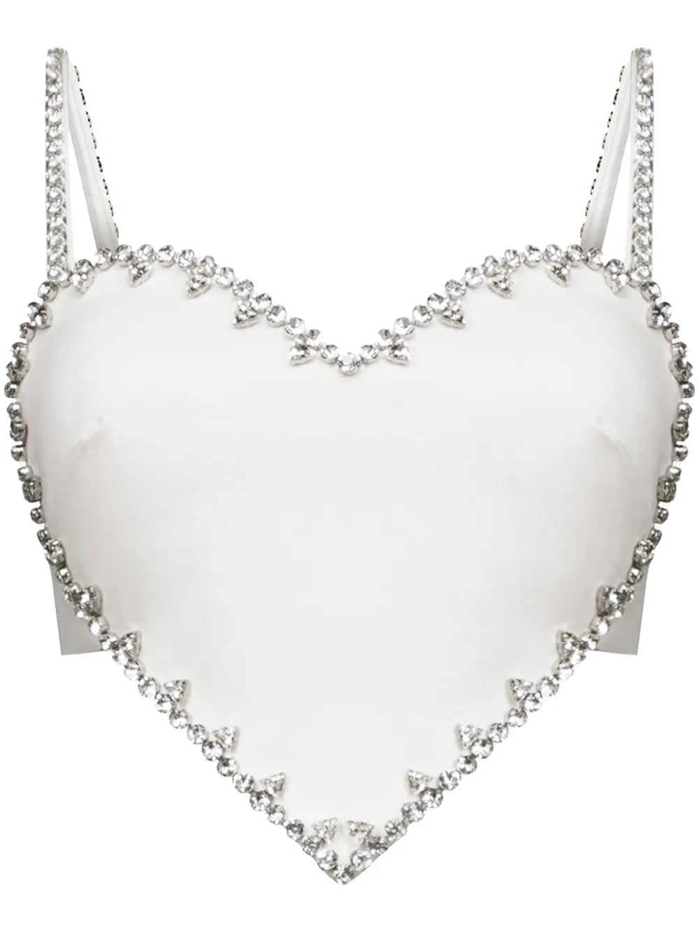 Crystal-Trim Heart-Shaped Top
