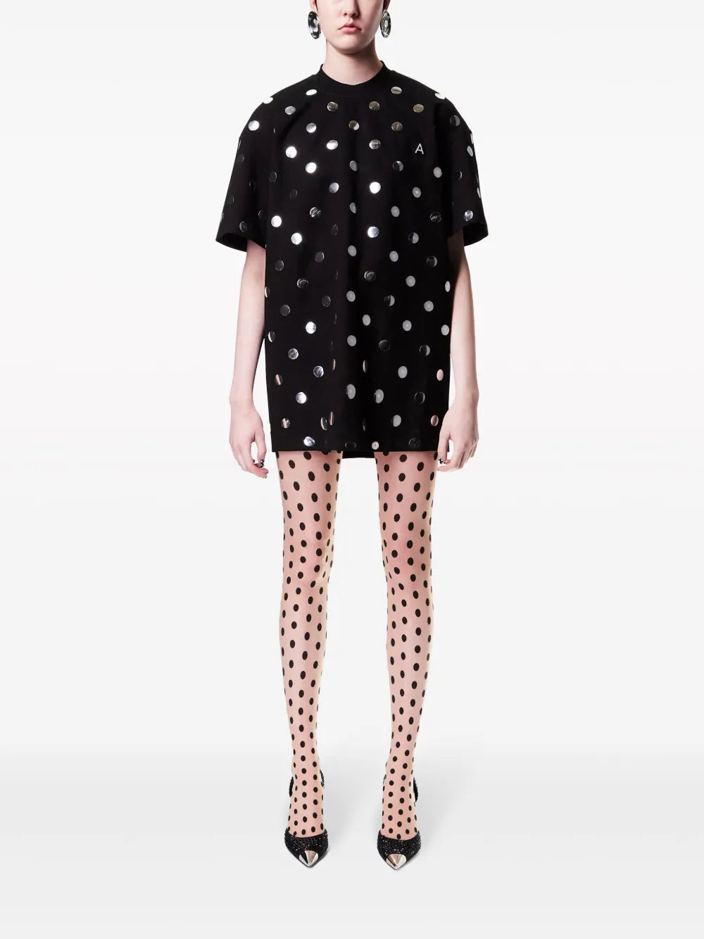 Polka-Dot T-Shirt Dreses