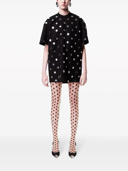 Polka-Dot T-Shirt Dreses