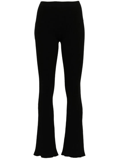 Logo-Appliqué Ribbed Trousers