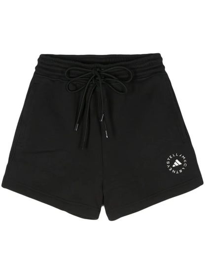 Logo-Print Organic Cotton Track Shorts