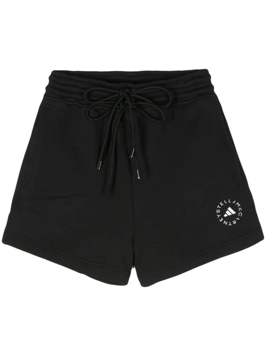 Logo-Print Organic Cotton Track Shorts