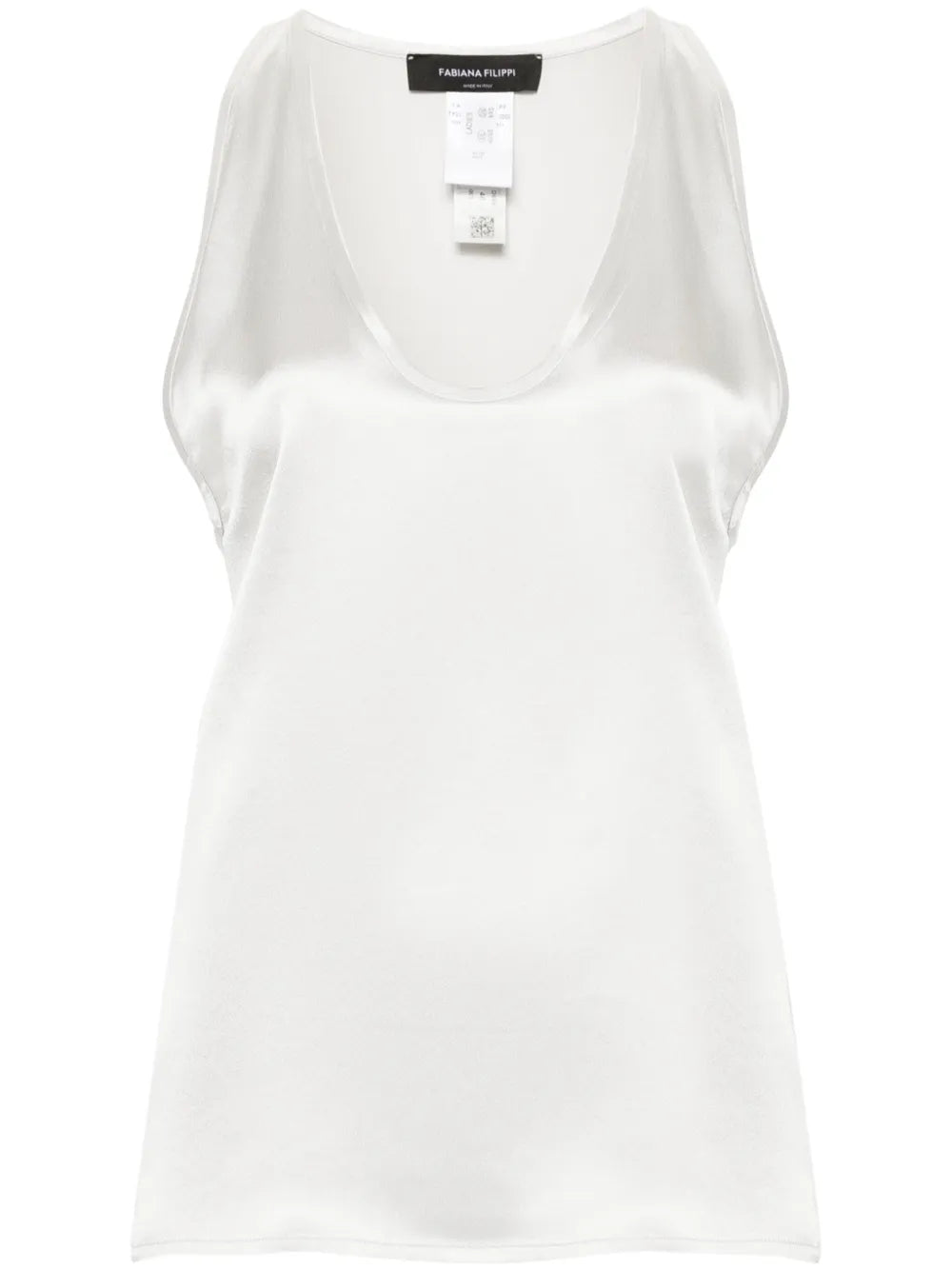 Scoop-Neck Silk Top