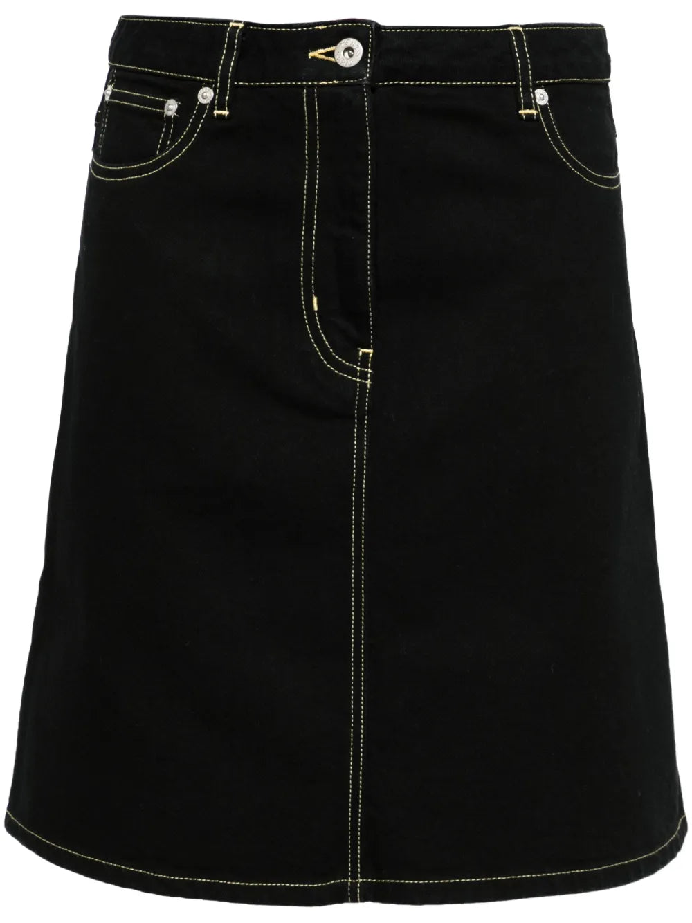 A-Line Denim Miniskirt