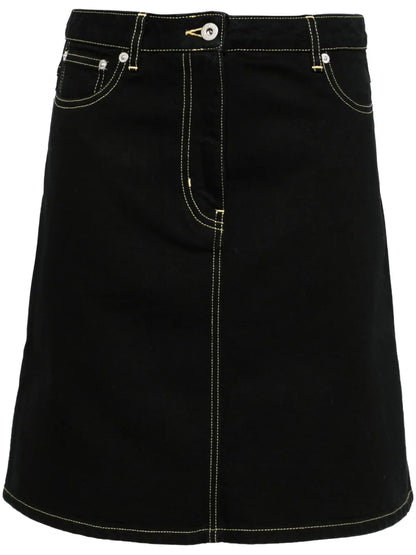 A-Line Denim Miniskirt
