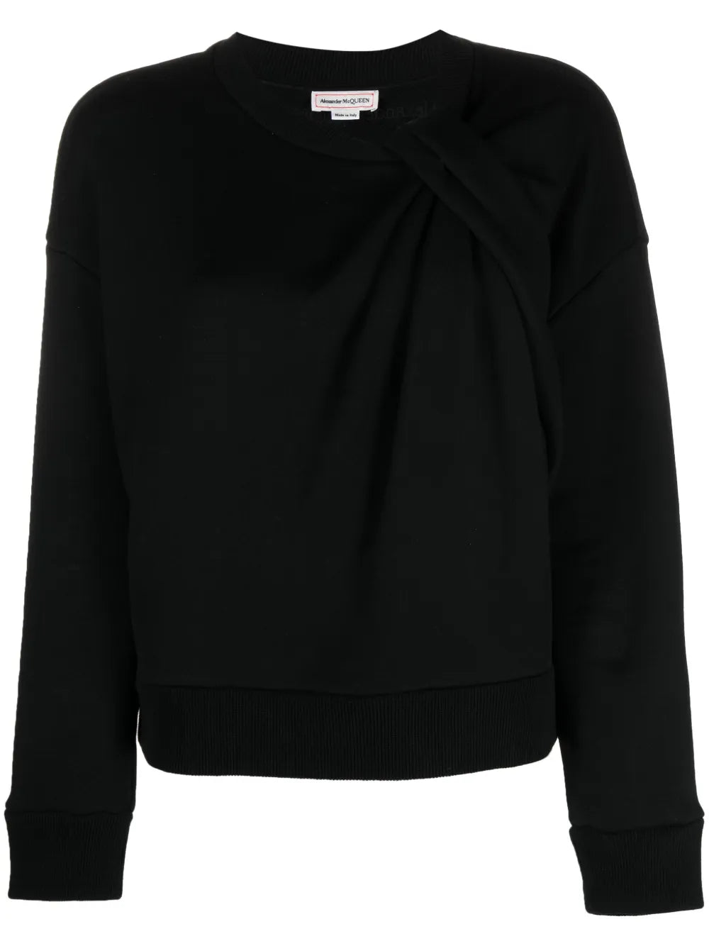 Knot-Embellished Cotton Sweatshirt