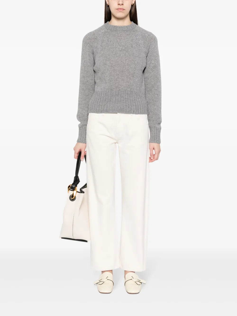 Chevron-Knit Cashmere Jumper