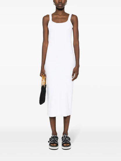 Ruffled Stretch-Cotton Dress