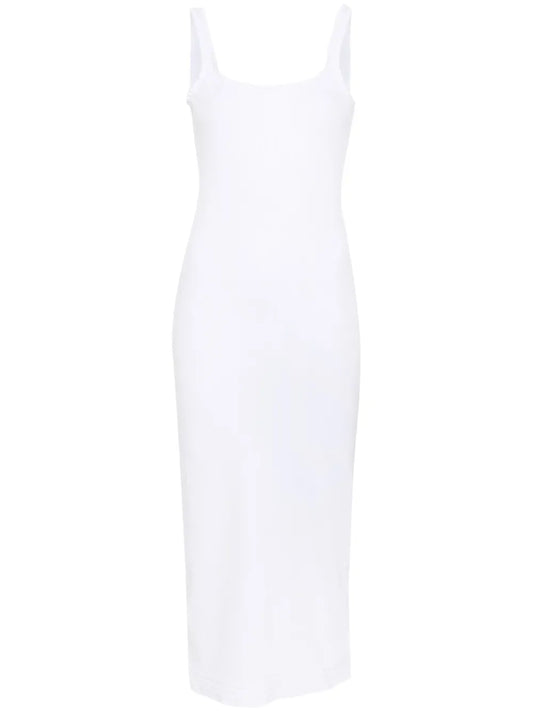 Ruffled Stretch-Cotton Dress