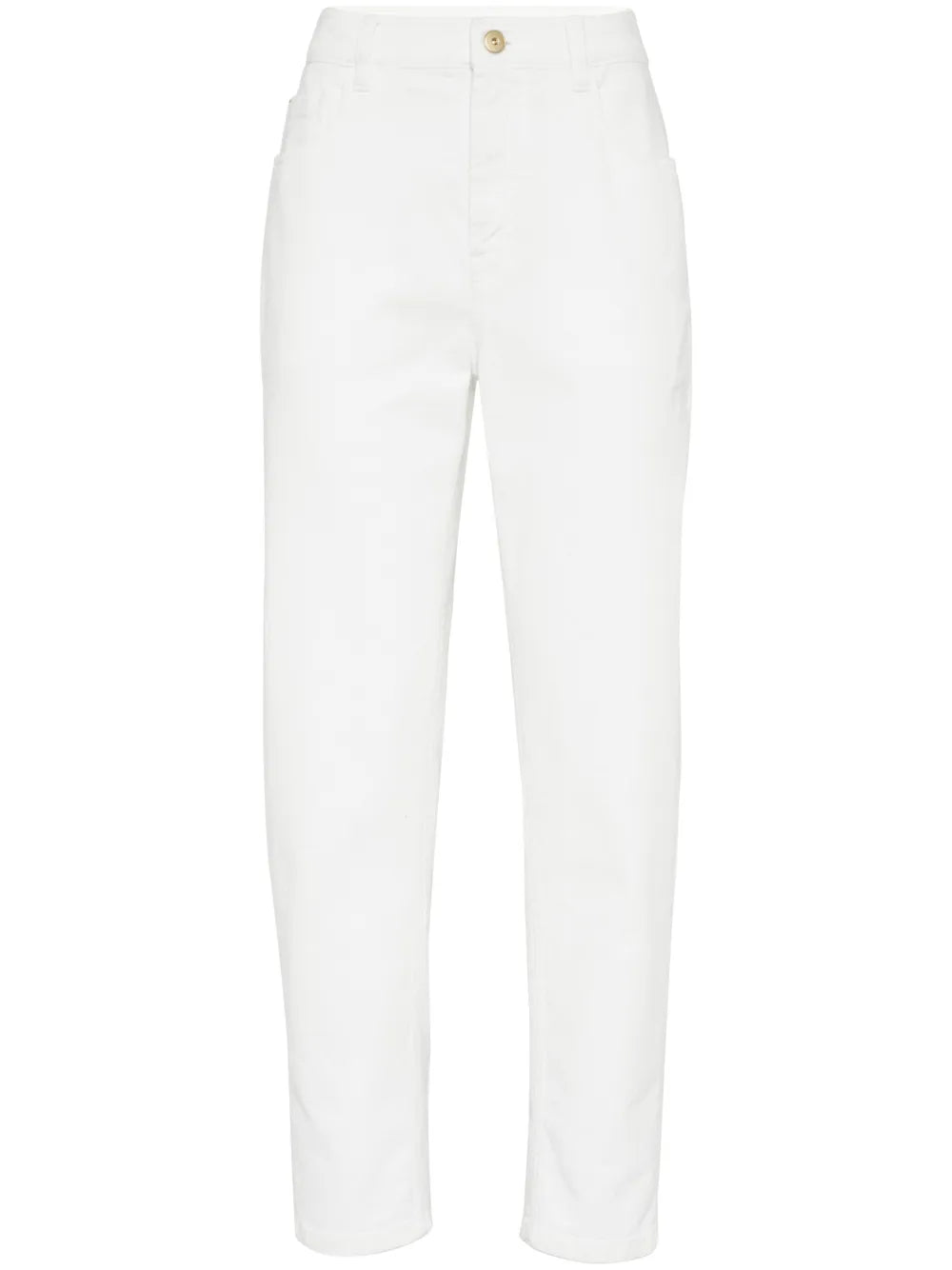 Monili-Chain High-Rise Tapered Jeans