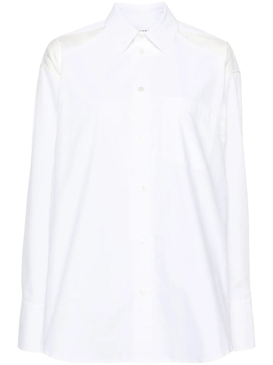 Panelled Cotton-Poplin Shirt