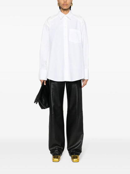Panelled Cotton-Poplin Shirt