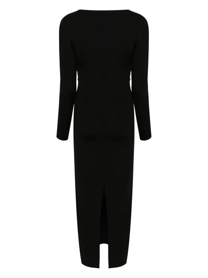 Pleat-Detail Knitted Dress