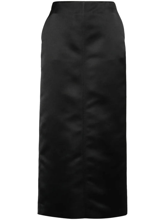 High-Waisted Midi Skirt