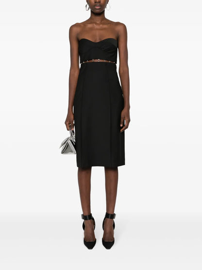 Bustier-Style Twill Set