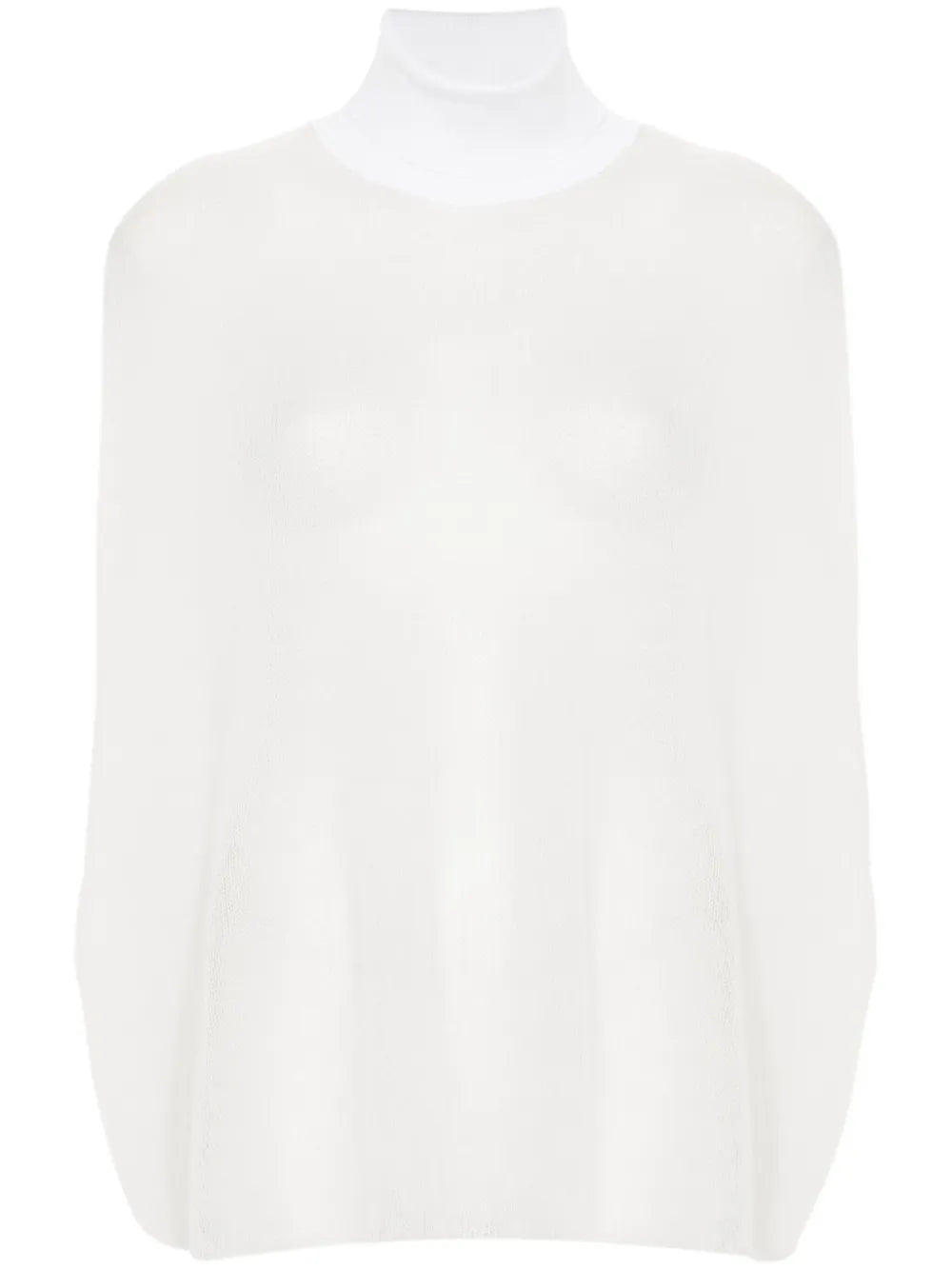 Open-Knit High-Neck Top