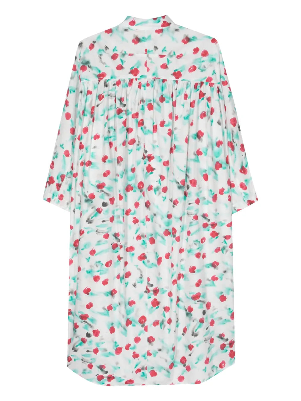 Reverie-Print Cotton Shirtdress