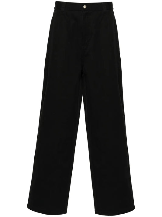 Straight-Leg Cotton Trousers