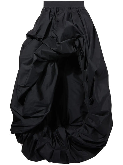 Asymmetric Taffeta Full Skirt