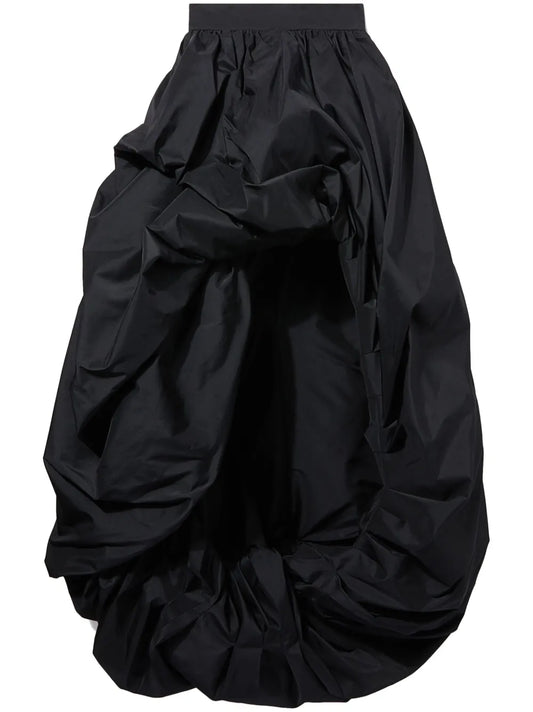 Asymmetric Taffeta Full Skirt
