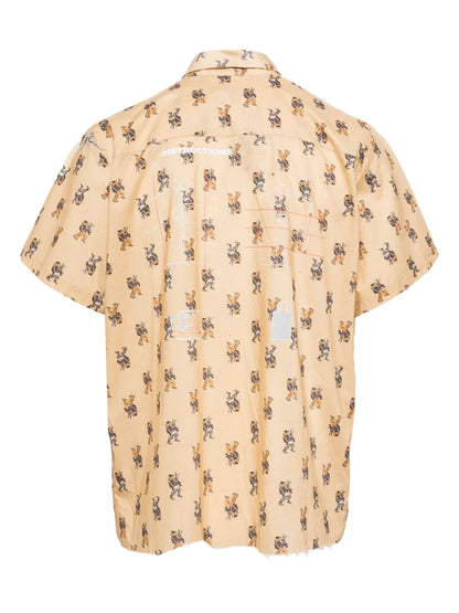 Graphic-Print Cotton Shirt