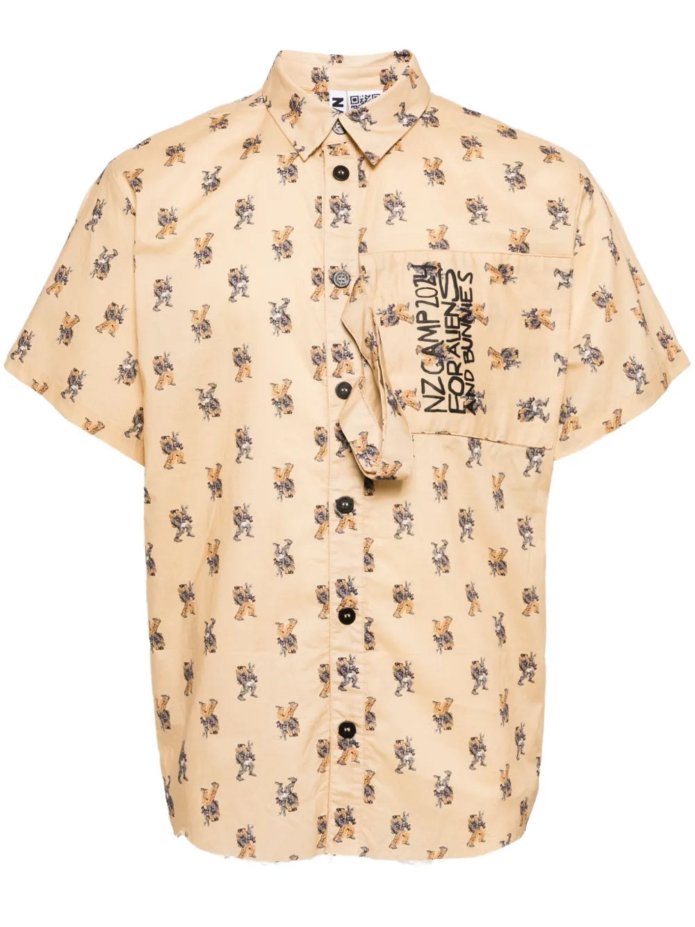 Graphic-Print Cotton Shirt