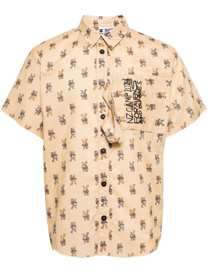 Graphic-Print Cotton Shirt