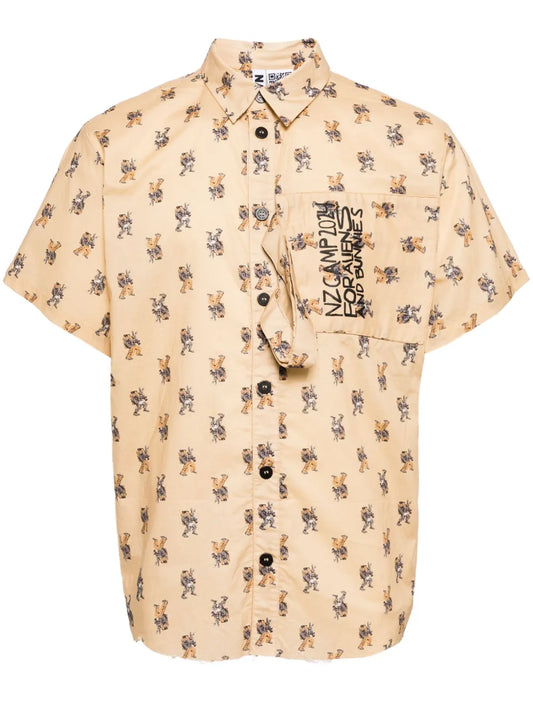 Graphic-Print Cotton Shirt