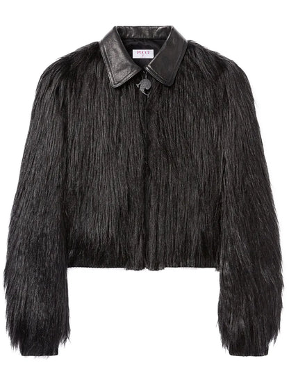 Kidhassia Panelled Faux-Fur Jacket
