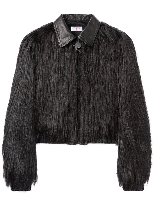 Kidhassia Panelled Faux-Fur Jacket