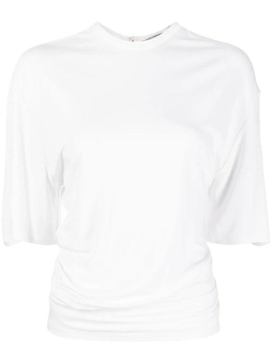 Gathered-Detail T-Shirt