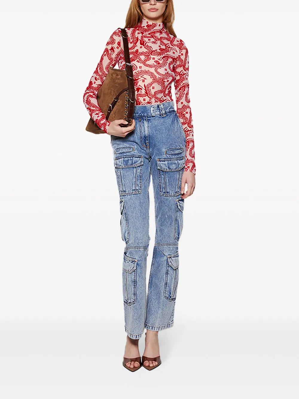 Bootcut Cargo Jeans