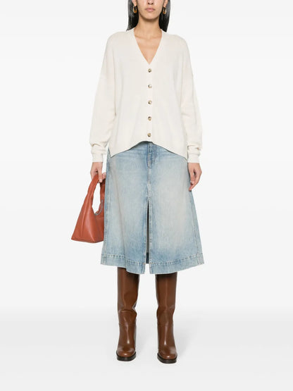 Fine-Knit Cashmere Cardigan