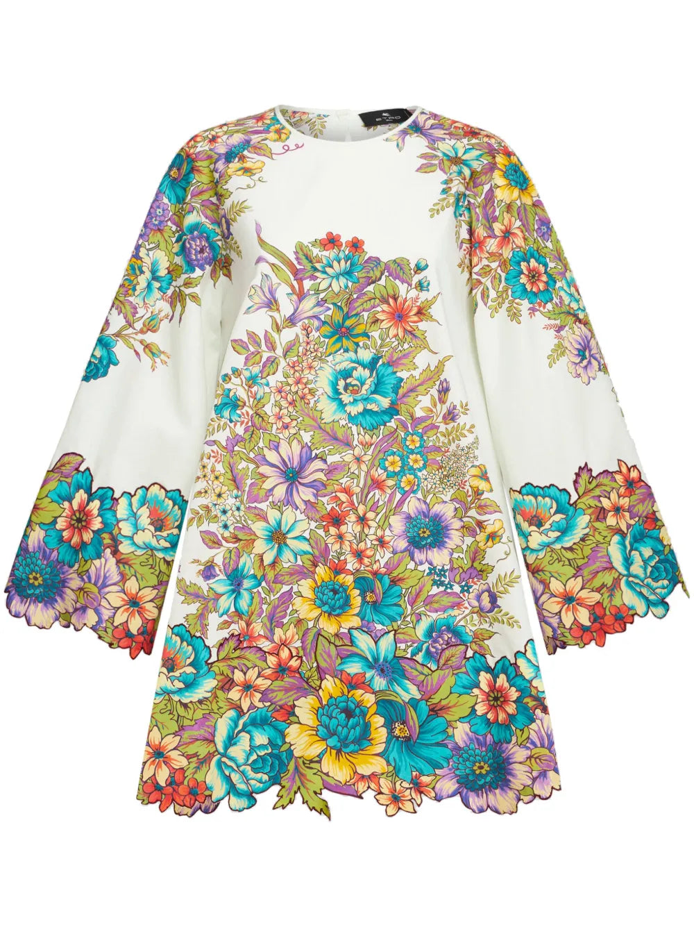 Floral-Print Cotton Minidress