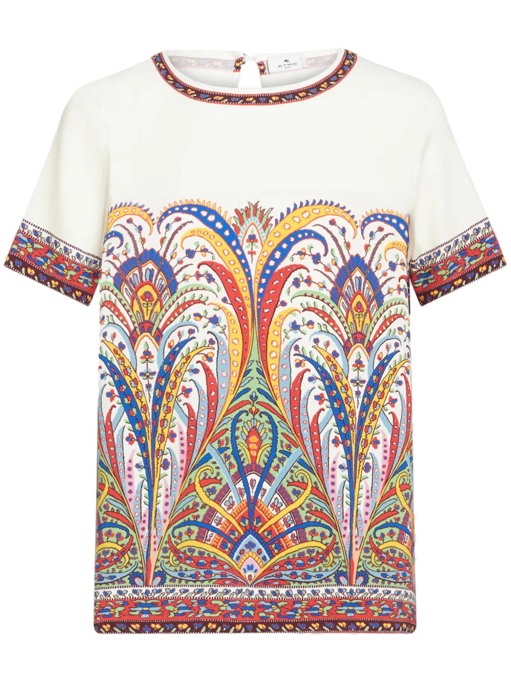 Paisey-Print Cady T-Shirt