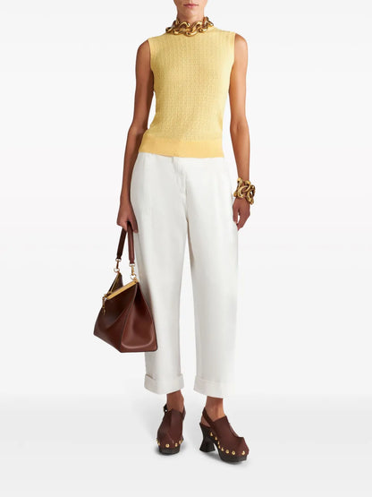 Sleeveless Wool Top