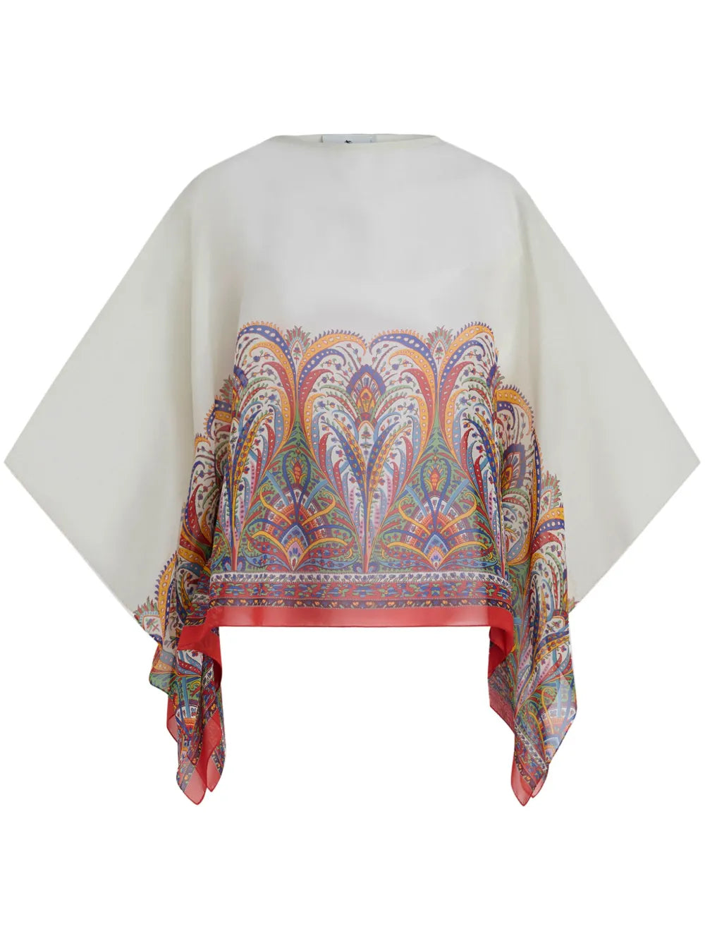 Paisley-Print Silk Tunic