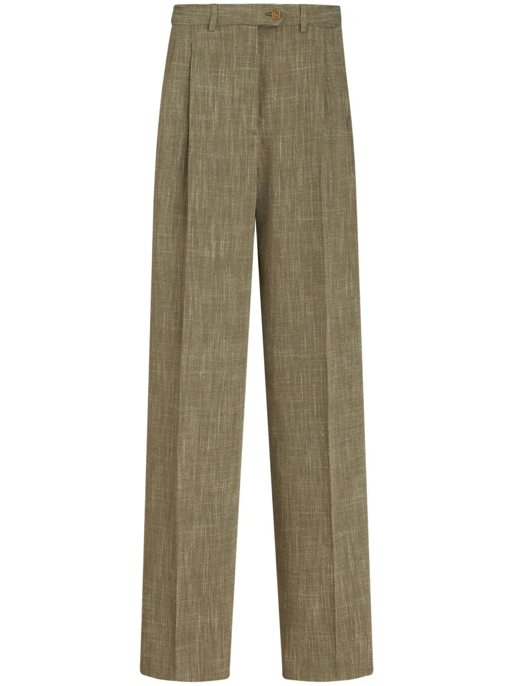 Slub-Effect Tailored Trousers