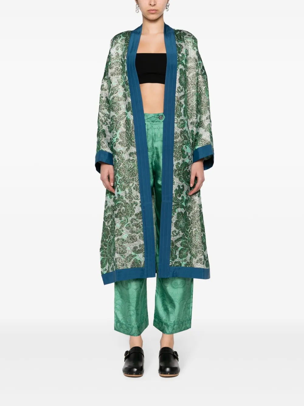 Floral Wide-Leg Trousers