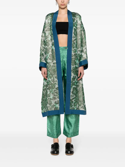 Floral Wide-Leg Trousers