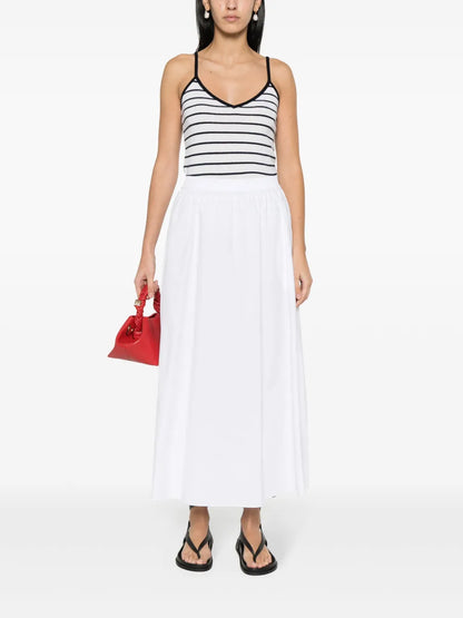 Striped Fine-Knit Top
