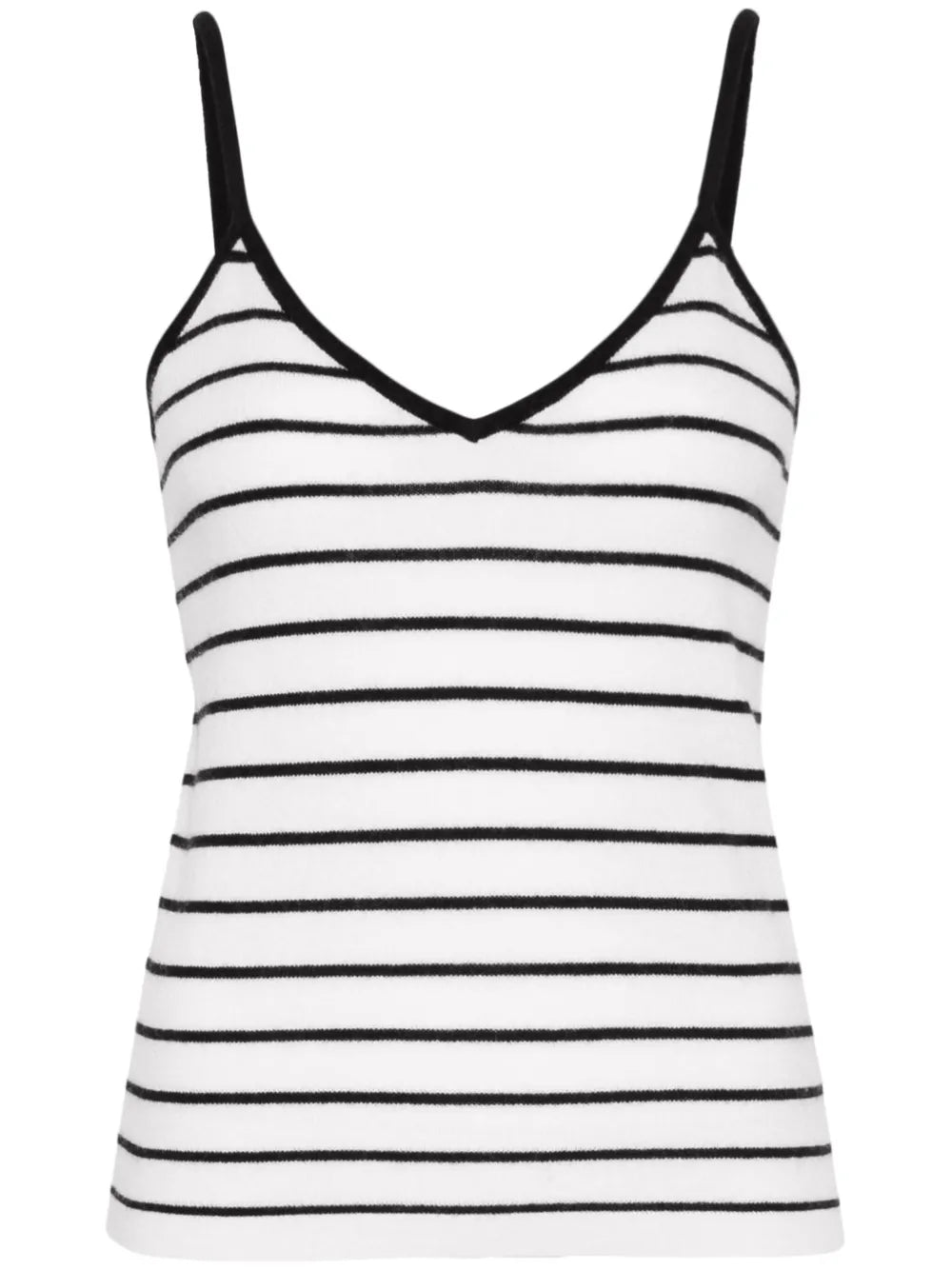 Striped Fine-Knit Top