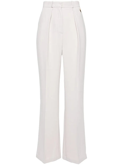 Pleated Straight-Leg Trousers