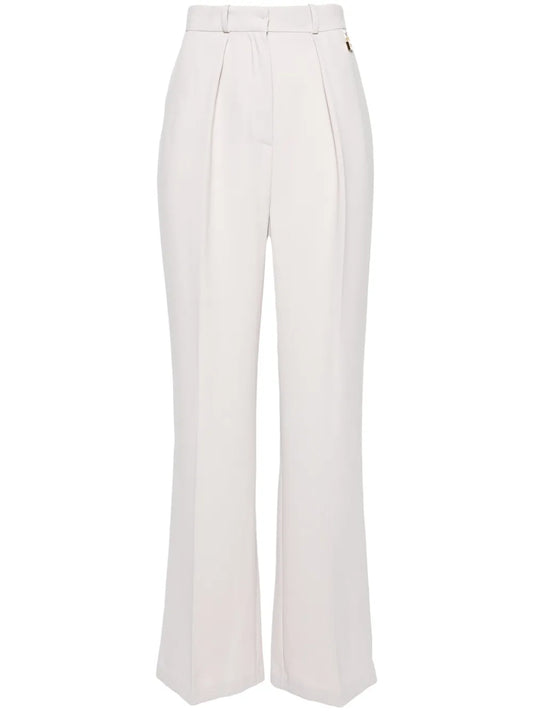 Pleated Straight-Leg Trousers