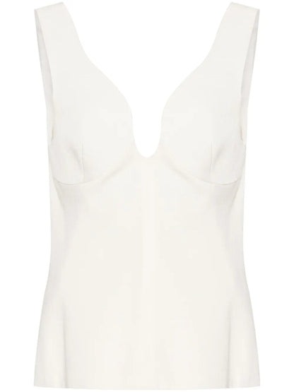 V-Neck Textured Top
