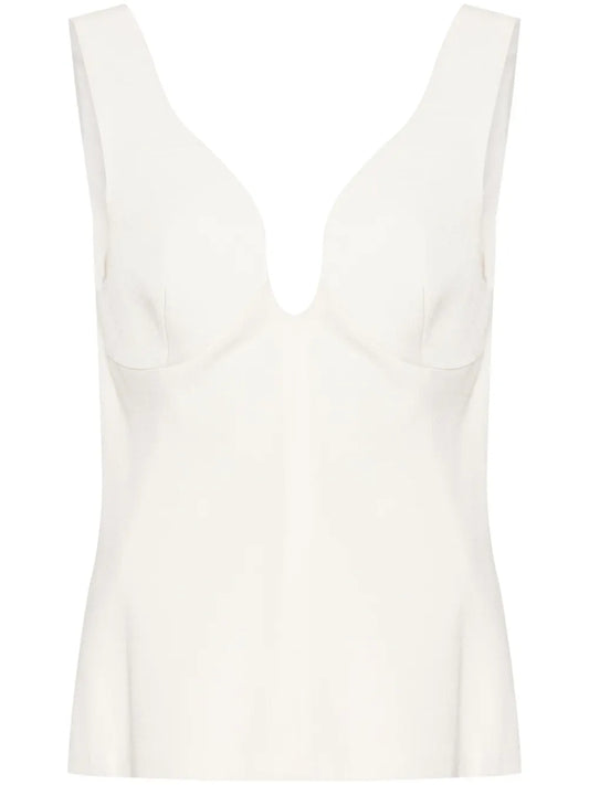 V-Neck Textured Top