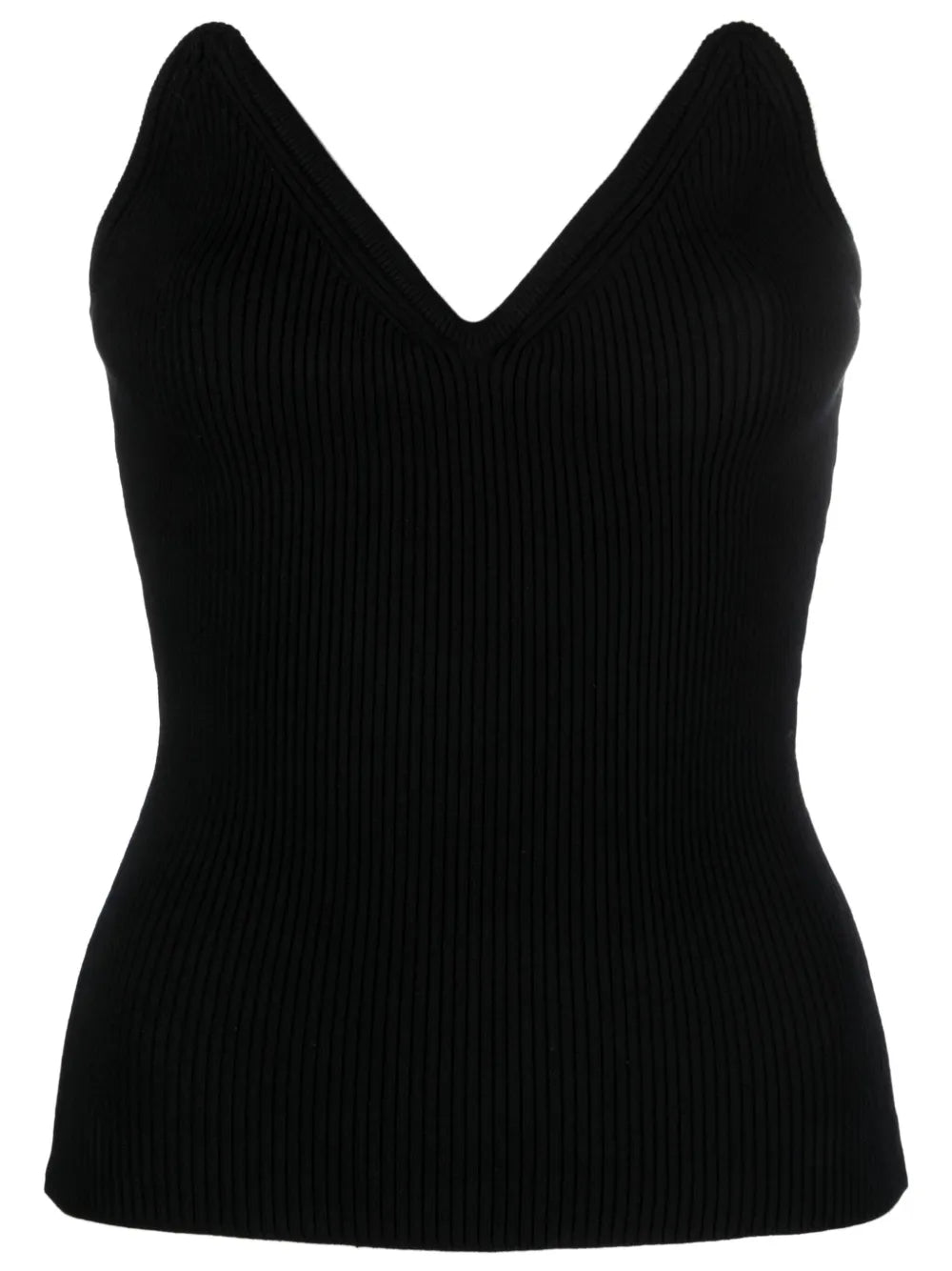 Ribbed-Knit Bustier Top