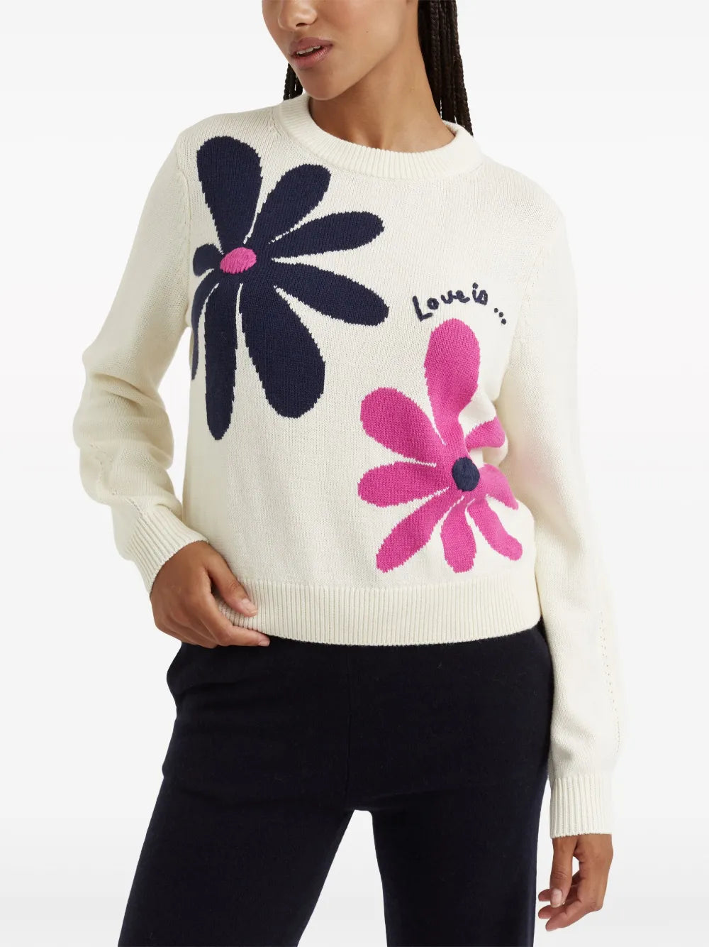 Love Is Intarsia-Knit Jumper