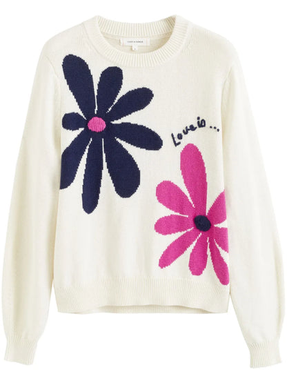 Love Is Intarsia-Knit Jumper