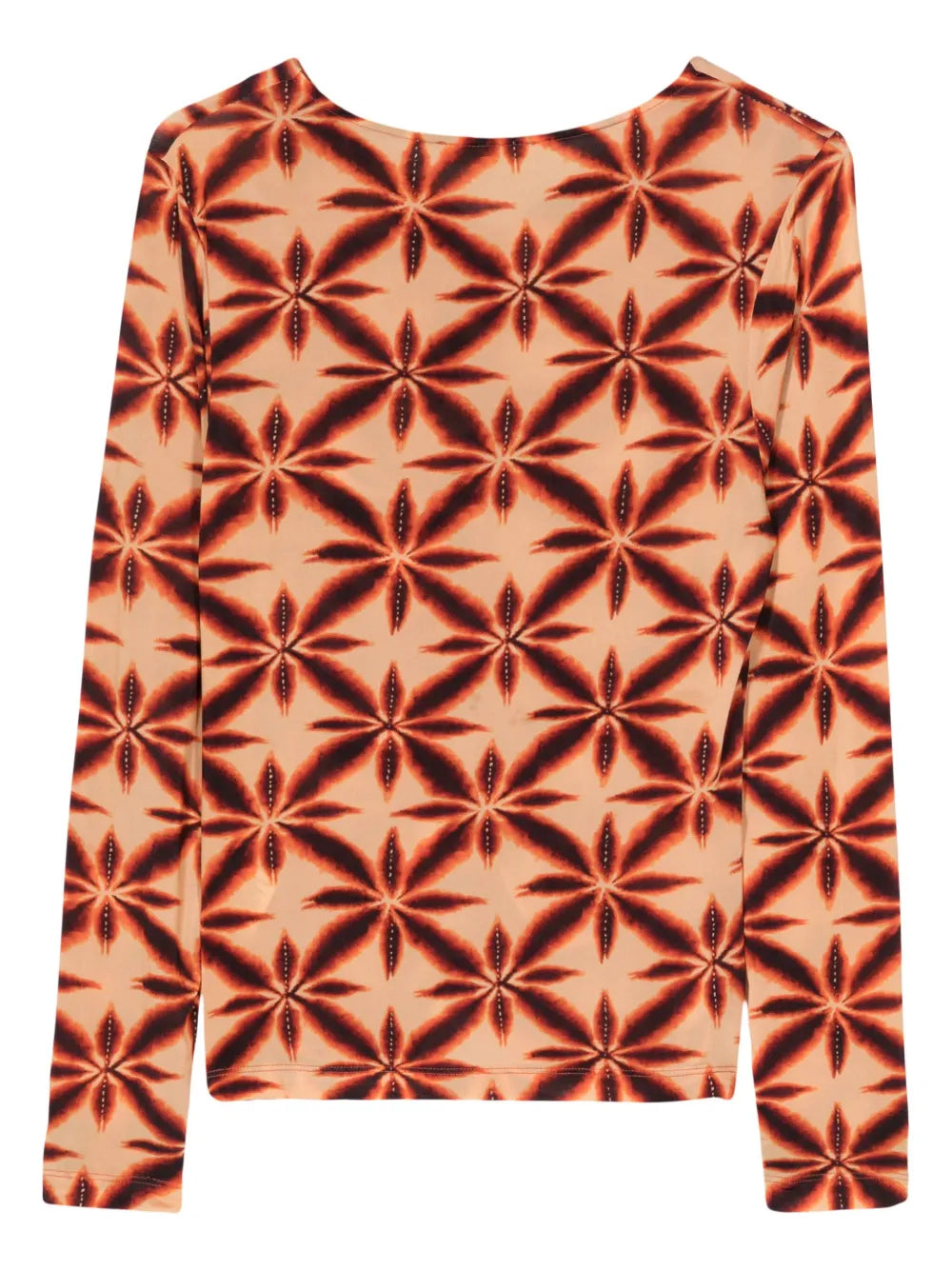 Braid-Detailing Floral-Print Jersey